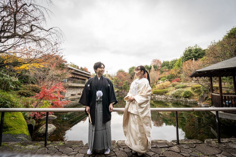 おふたりの自然な表情をとらえます