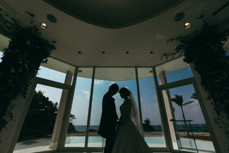 おしゃれな青空のシルエット