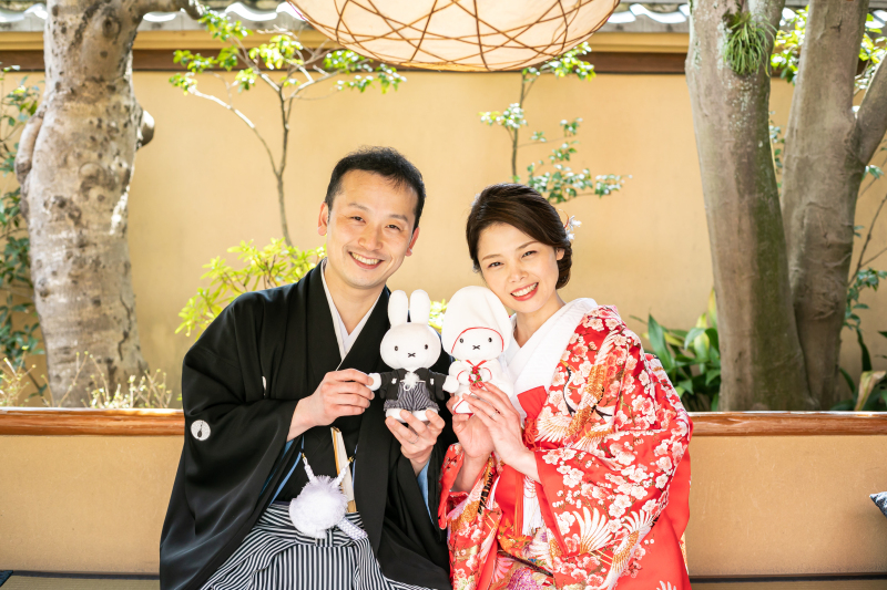 笑顔のおふたり&マスコット♪