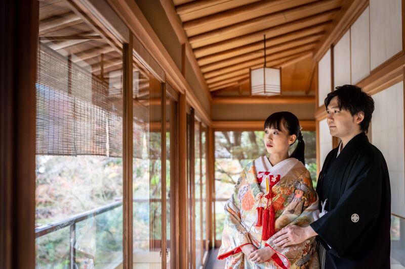 庭園風景を見つめたワンショット♪