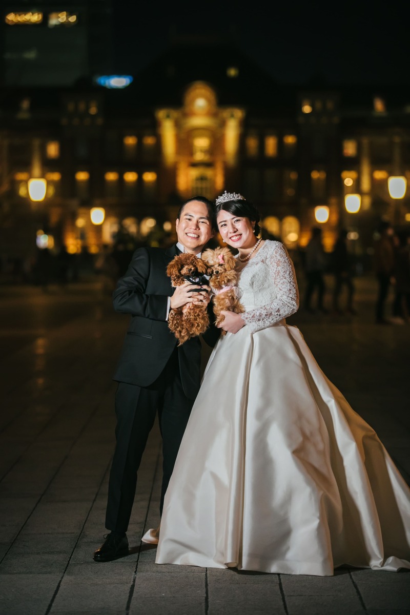 クチュールナオコ銀座本店_ペットと一緒に撮影できる