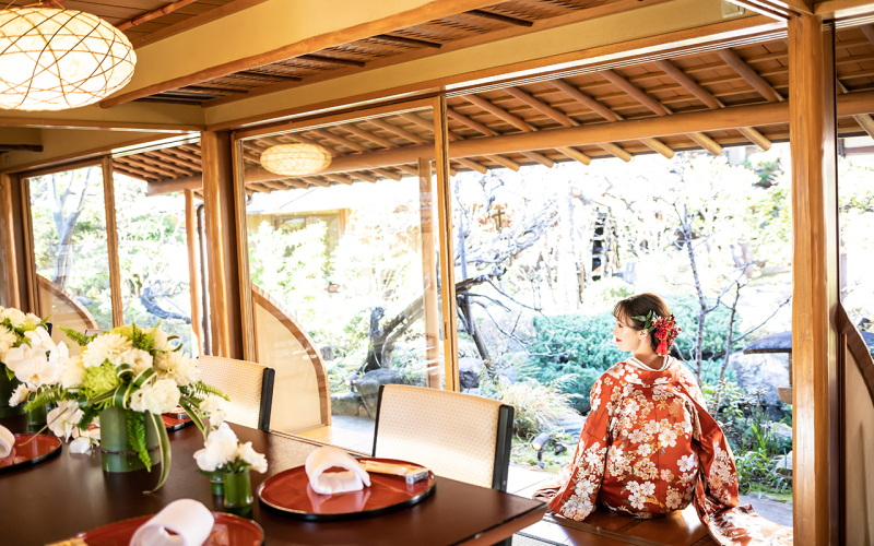 お得な会食付き!料亭フォトウエディングプラン