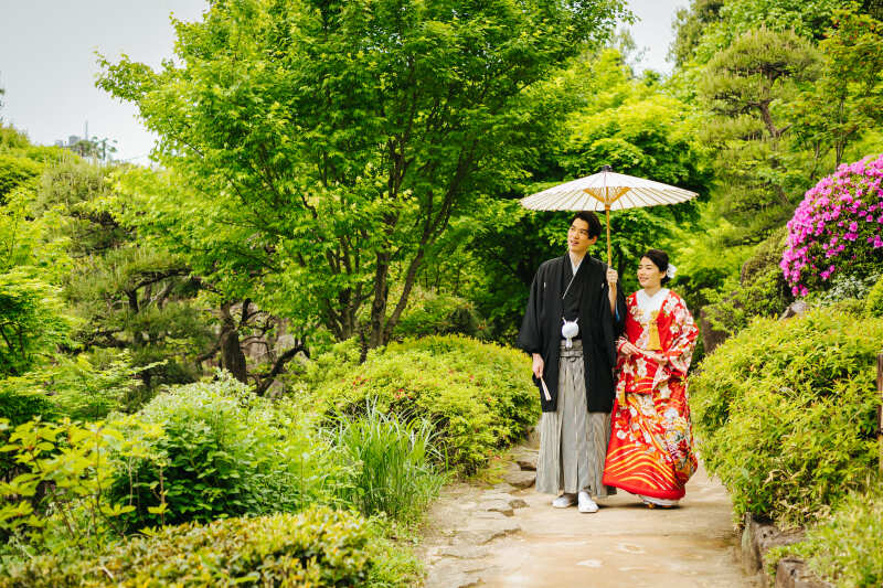 クチュールナオコ銀座本店_庭園で撮影できる