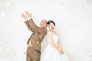 お二人らしい最高の笑顔です。