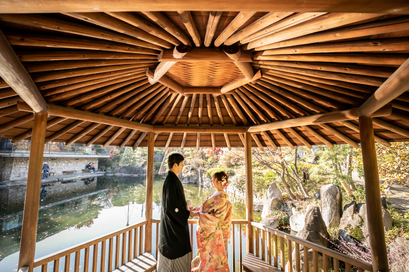 【目白庭園】和装フォトプラン(撮影データ100カット)*美しい和装で、日本の伝統美を感じる撮影を