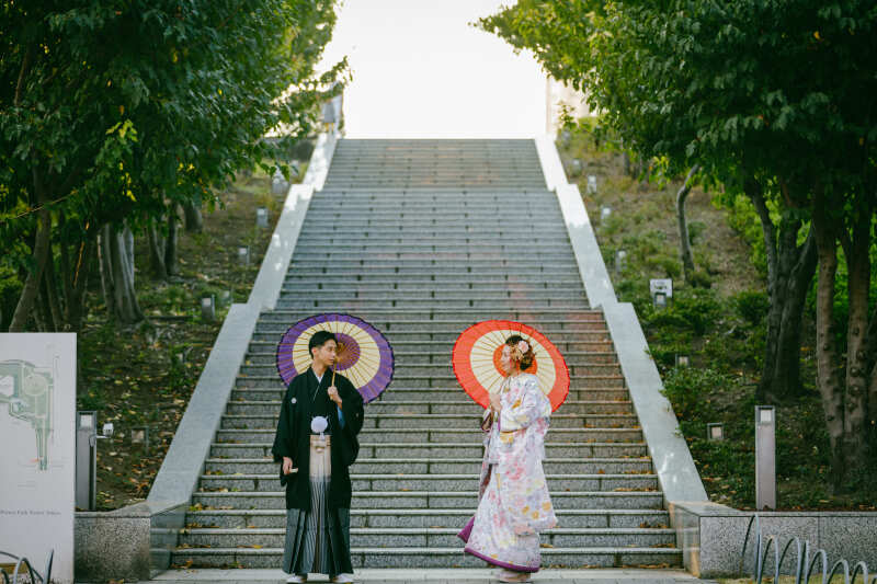 【ファミリーフォトプラン】新郎新婦和装プラン（撮影データ100カット）＊家族みんなで記念撮影