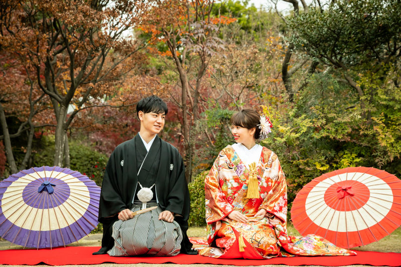 【目白庭園】和装フォトプラン(撮影データ100カット)*美しい和装で、日本の伝統美を感じる撮影を