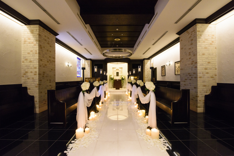 人気のブランドドレスで!【チャペルフォト/ホテルモントレ銀座】(撮影データ50カット)*憧れのチャペルでフォトウエディングを