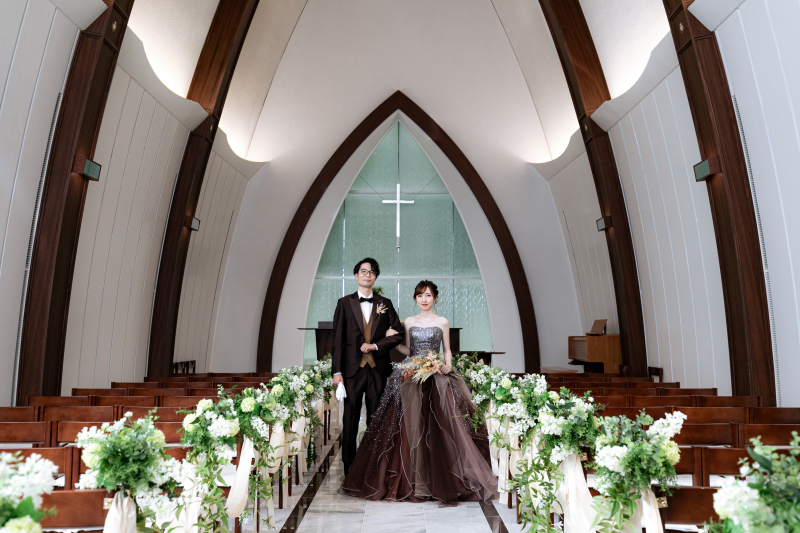 カラードレスにチェンジ★マリンホールへ♪