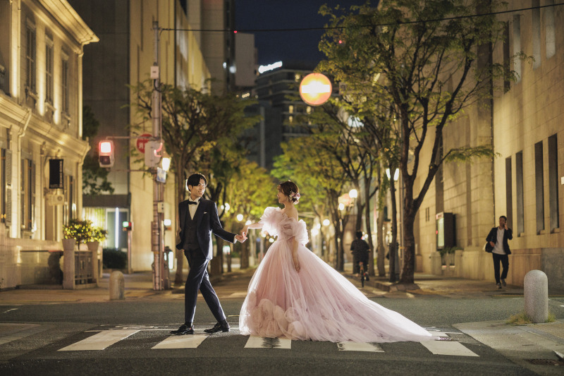 ロマンティックな横断歩道フォト♪