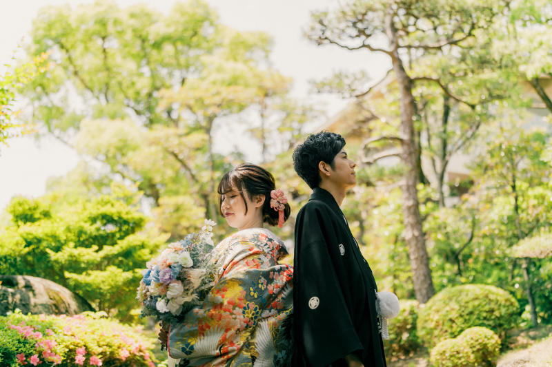 背中合わせショット♪