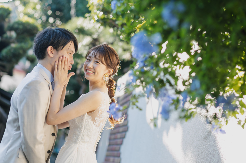 おふたりの自然な表情をとらえて…♪