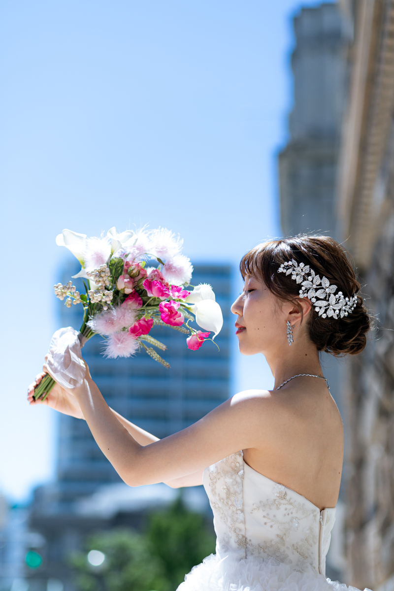 こだわりのヘアメイク・ブーケも残して♪