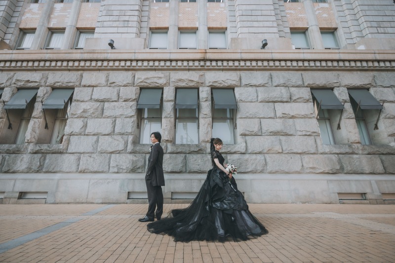 おしゃれな街並みが洋装姿にぴったり!