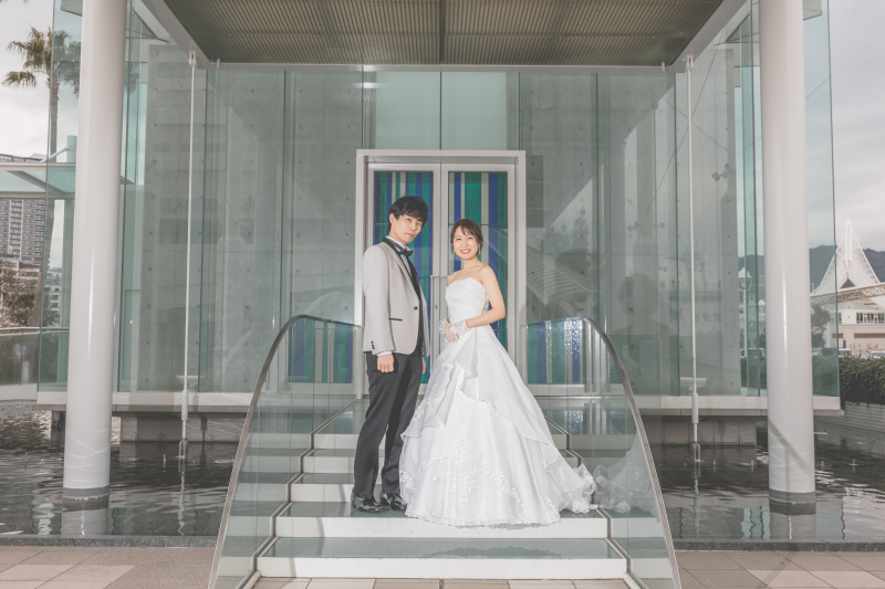 チャペルの外観も思い出の1枚に♪