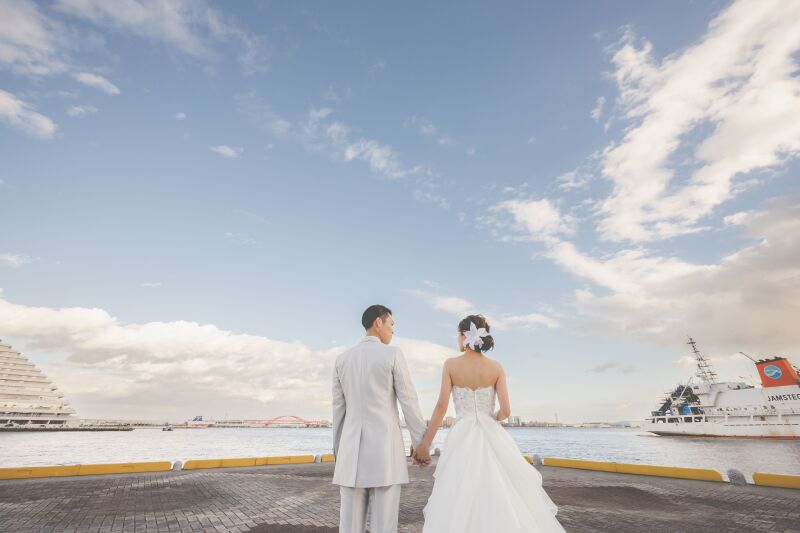 ハーバーランド(デイ)×ウエディングドレス