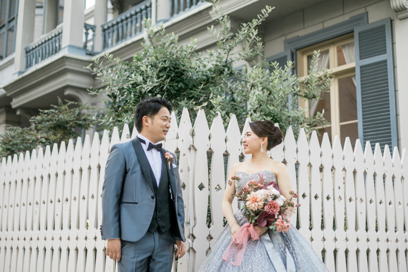 洋装カラードレスへ