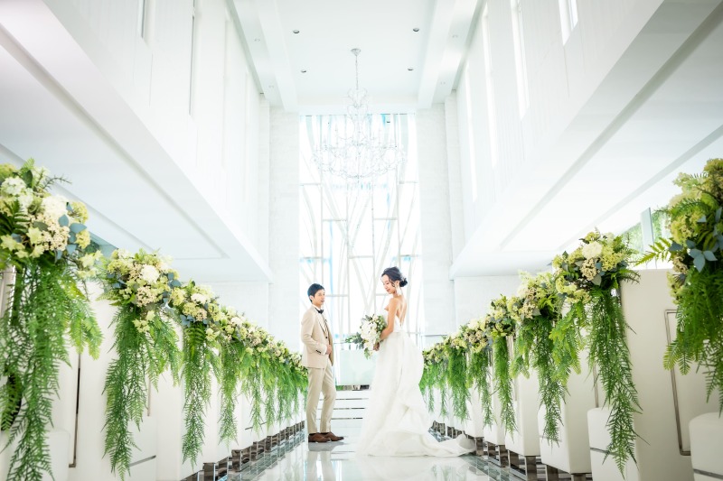 ゲストハウスのチャペルで叶える、本格チャペルフォト