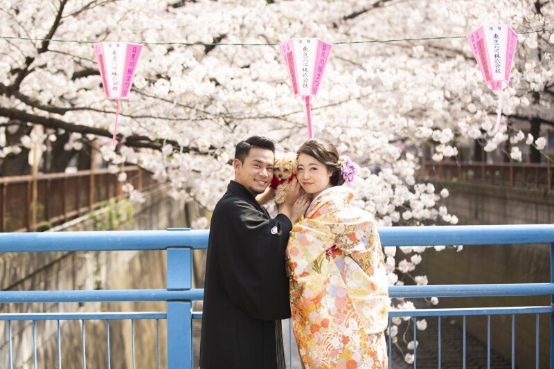 クチュールナオコ神戸店_ペットと一緒に撮影できる