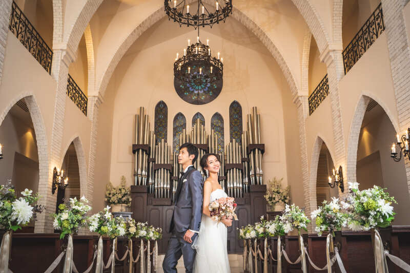 クチュールナオコ神戸店_チャペルで撮影できる