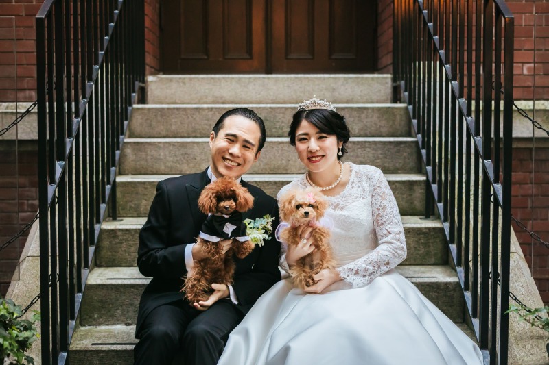 クチュールナオコ神戸店_ペットと一緒に撮影できる