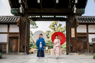 新郎和装「紋付き貼り付け家紋」