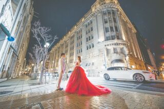 洋髪ヘアメイクチェンジ