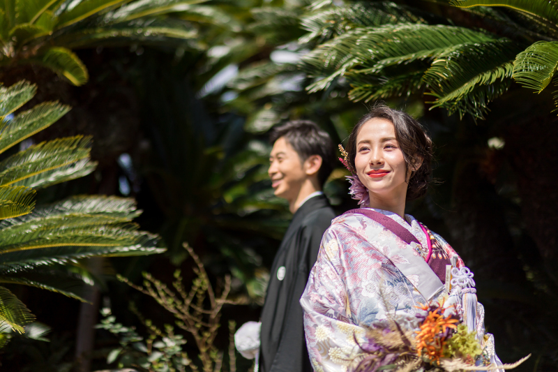 クチュールナオコ神戸店_庭園で撮影できる