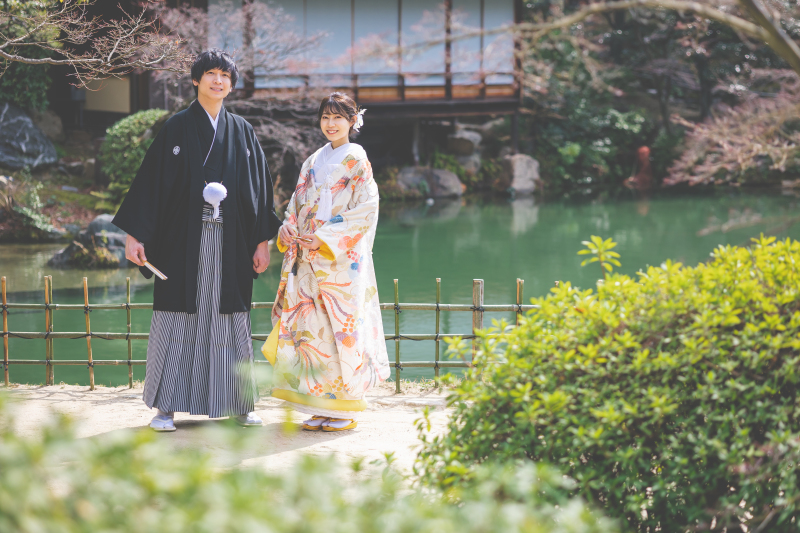 クチュールナオコ神戸店_庭園で撮影できる