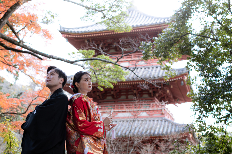 秋限定の人気企画《紅葉フォトキャンペーン》¥137,500 → ¥115,500(税込)*基本プラン*データ50cut付