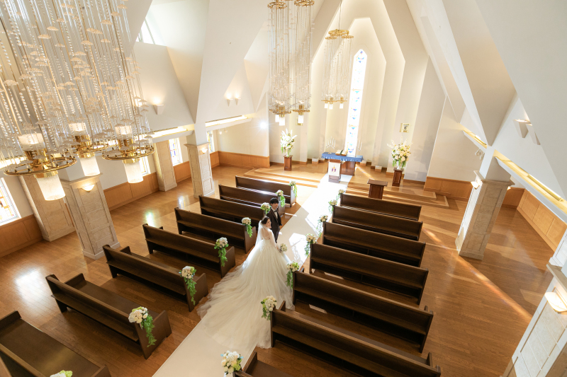 人気!チャペル撮影プラン【チャペル・リバージュ ホテルオークラ神戸】ドレス1点【データ50カット込み】