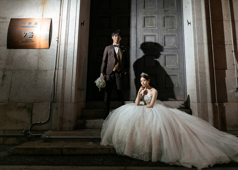 【ブランドドレスからセレクト!】夜景★ナイトフォト 洋装ロケーションフォトプラン【データ50カット付き】