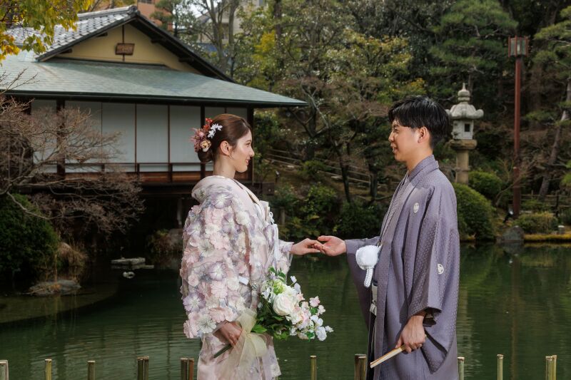 【相楽園×旧居留地】和装&洋装ロケーションフォトプラン *データ100カット付き