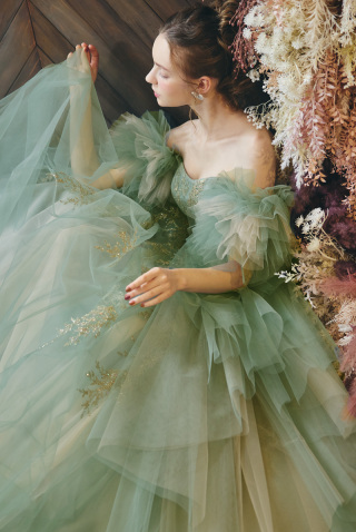 LU-0154グリーン＆ピンク