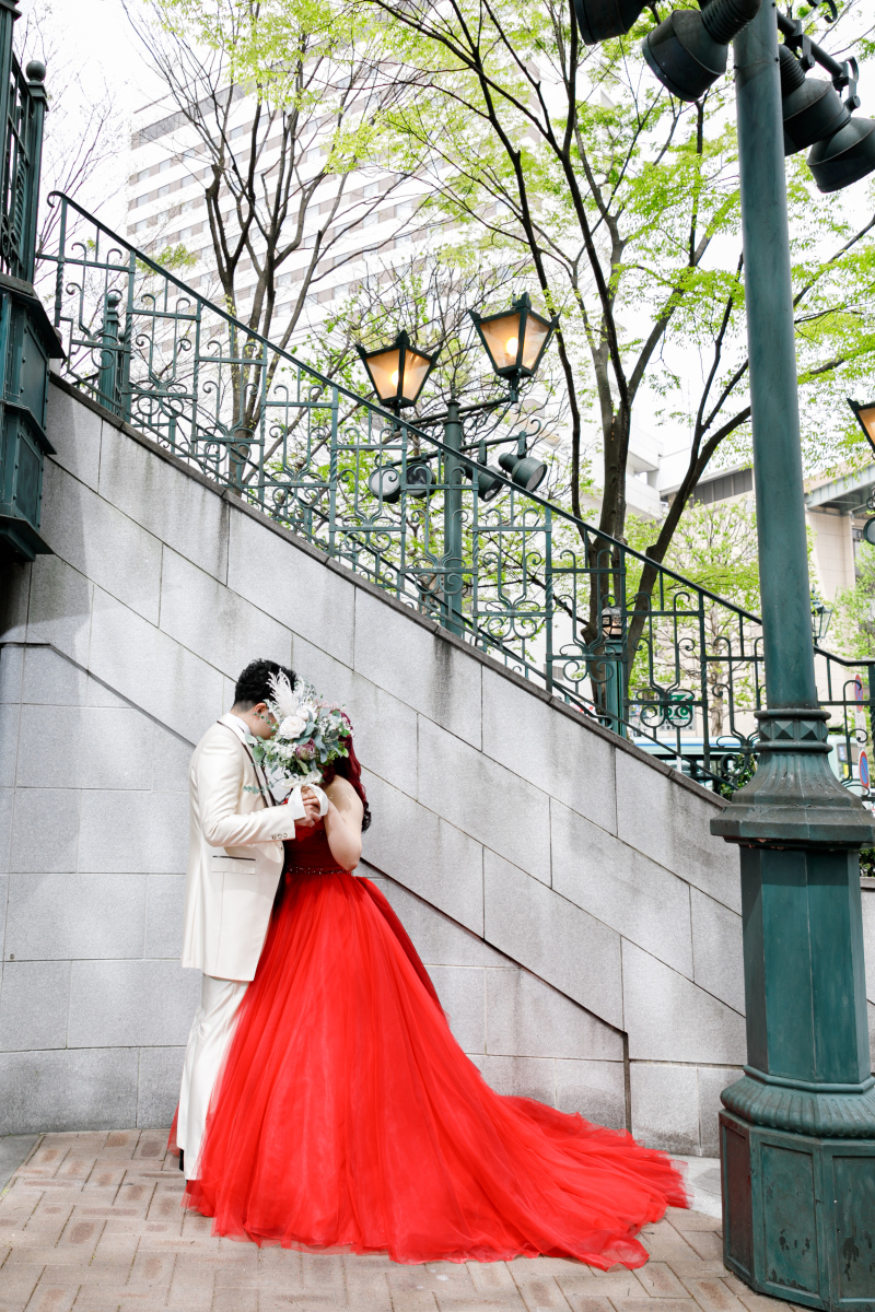 階段の下でもワンショット