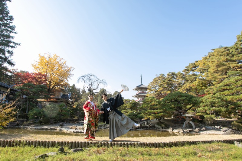 広々とした庭園