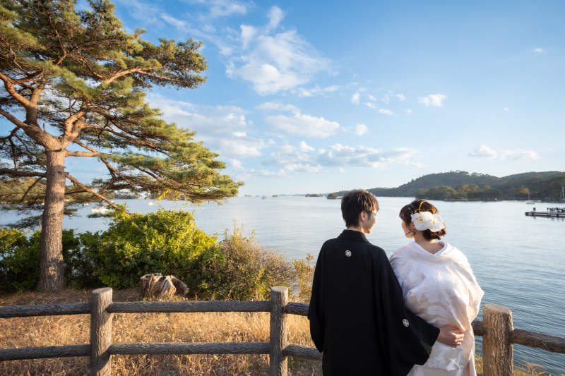 松島のシンボル・五大堂で♪