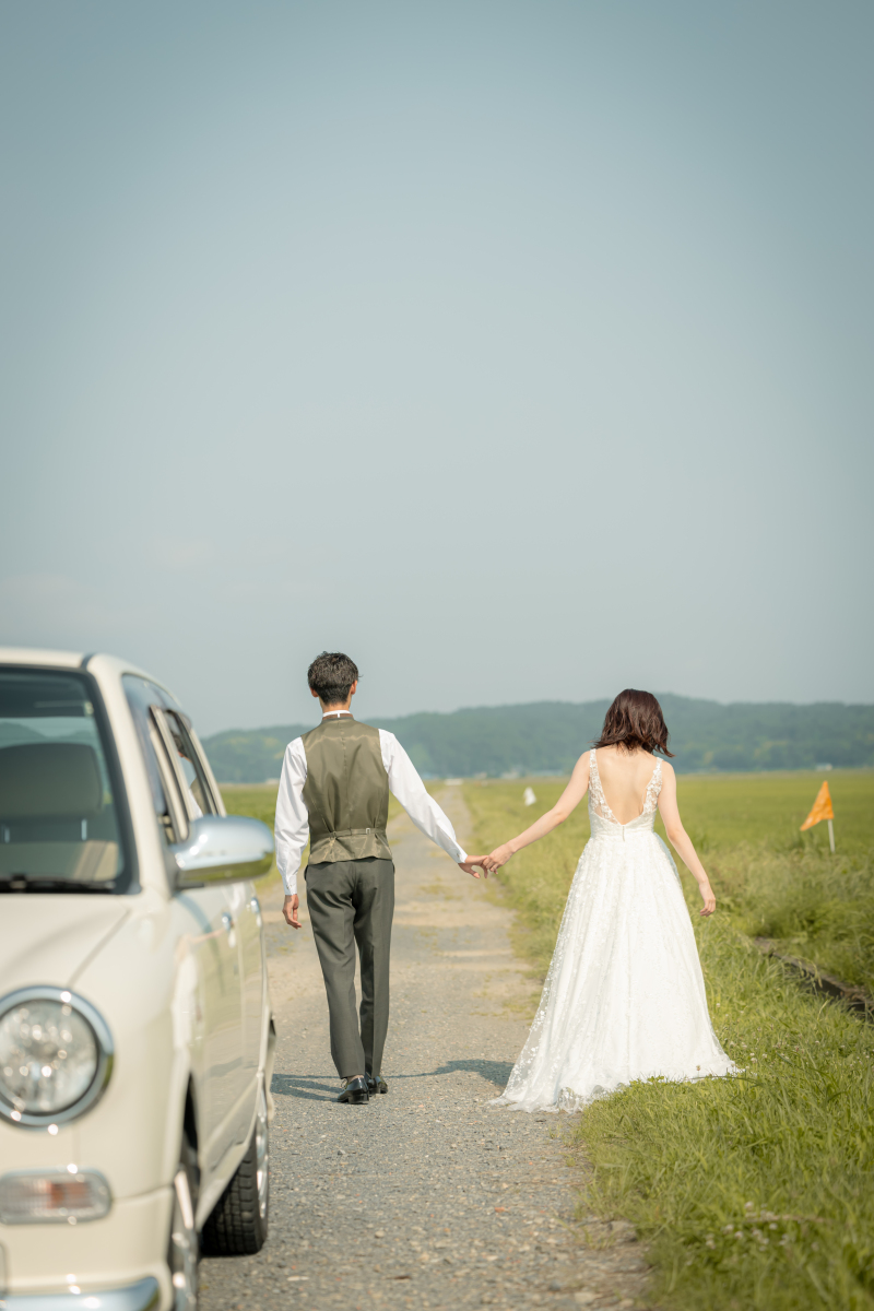 洋装×想い出の場所♡