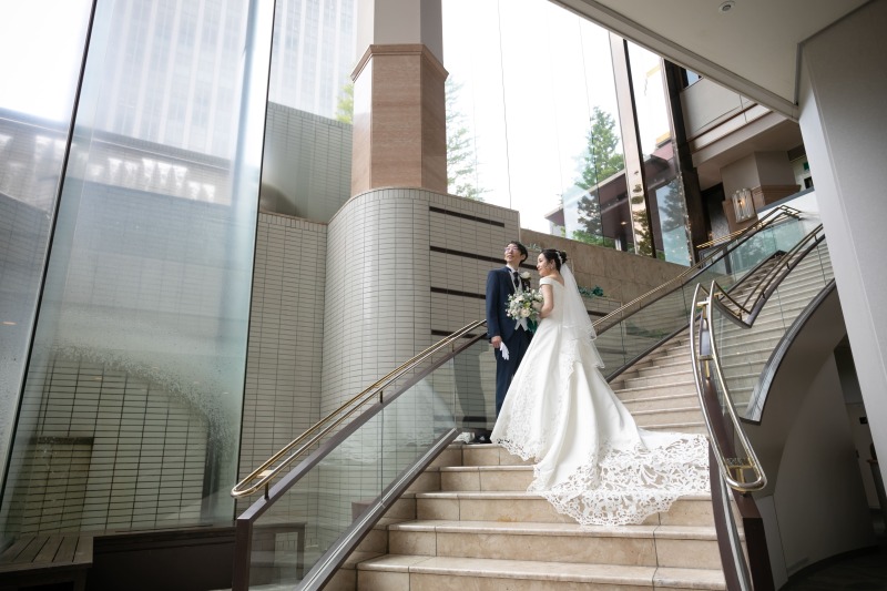 ロングトレーンドレス