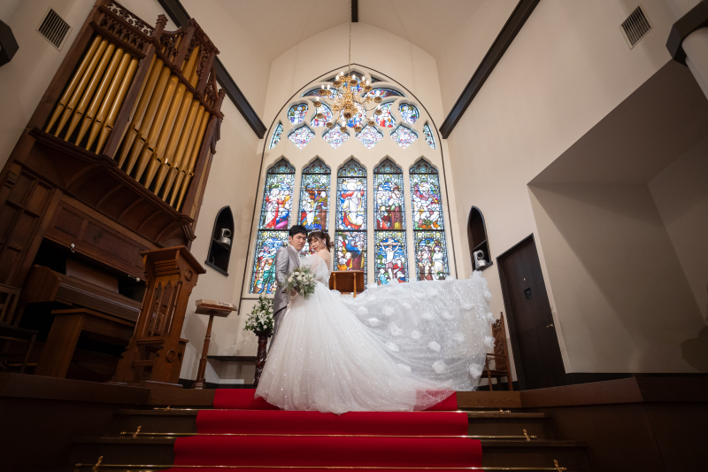 洋装×仙台セント・ジョージ教会