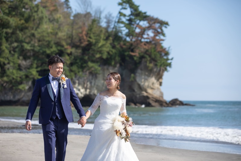 ビーチをお散歩