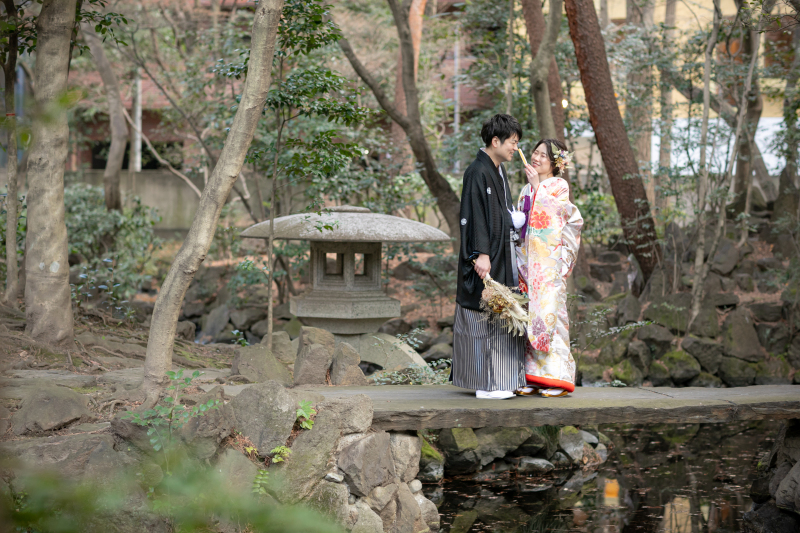 庭園にて