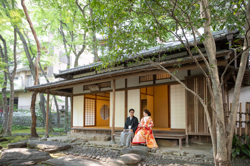 緑水庵の和装フォトからスタート♪