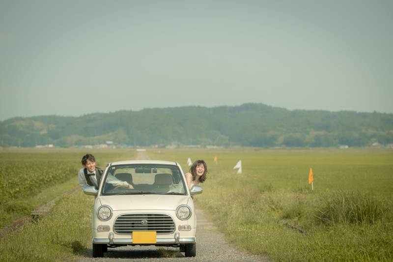 愛車からひょっこり♪