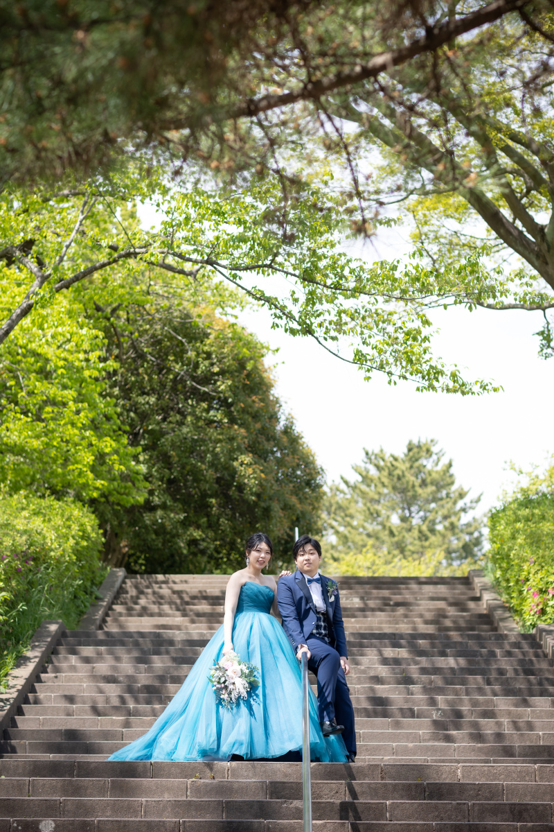 木漏れ日の中、階段ショット★