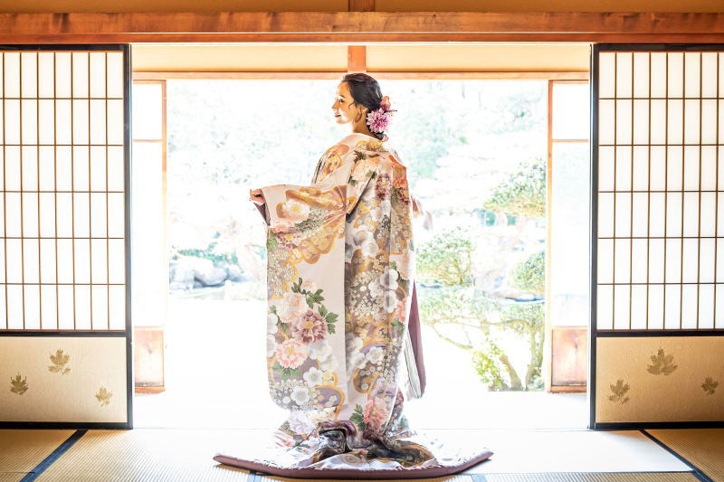 ロケーション撮影に映える和装も多数ご用意