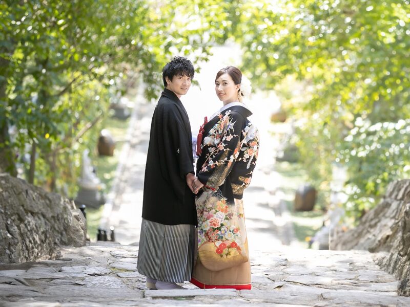 クチュールナオコ仙台店_庭園で撮影できる