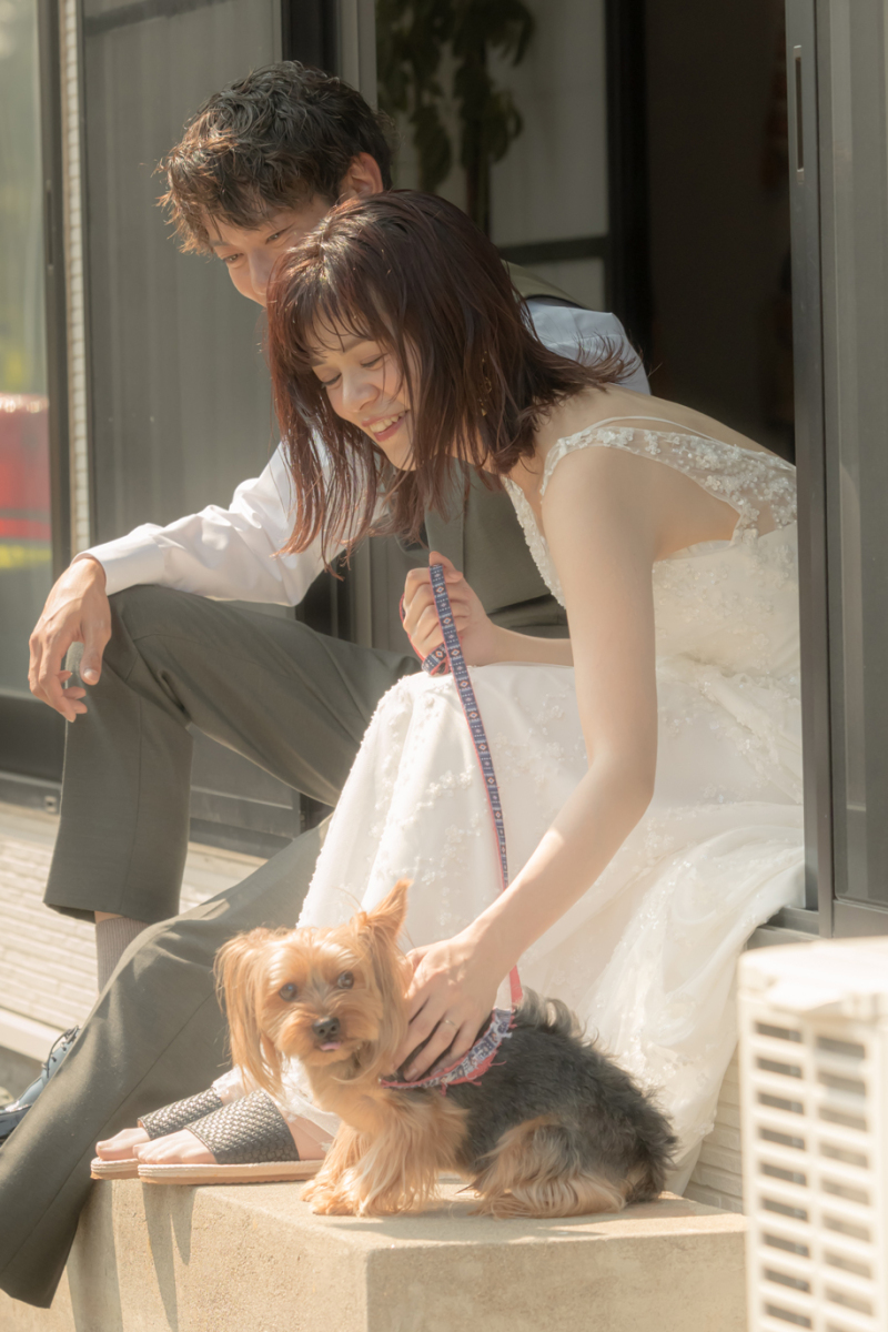 クチュールナオコ仙台店_ペットと一緒に撮影できる