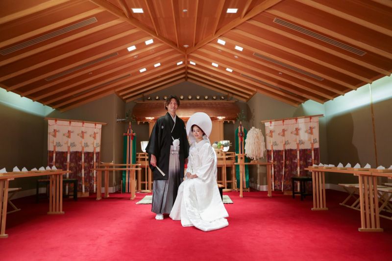 挙式と同じ衣裳ラインナップから選べる