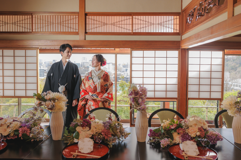 【会食付き洋装プラン】選べるチャペルフォト+老舗料亭「東洋館」|*会食2名、衣裳、データ50カット込み